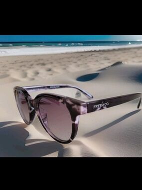 Frye & Co. SR0921 Women’s Cat Eye Marbled Purple Sunglasses Gradient UV400